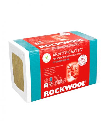 Фото «Звукоизоляция ROCKWOOL Акустик Баттс 1000х600х100 мм 3 кв.м» в Санкт-Петербурге