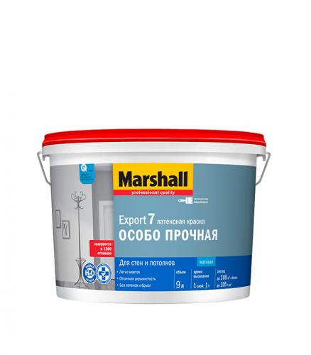 Фото «Краска в/д Marshall Export 7 основа BW матовая 9 л» в Санкт-Петербурге