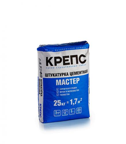 Фото «Штукатурка цементная Крепс Мастер 25 кг» в Санкт-Петербурге