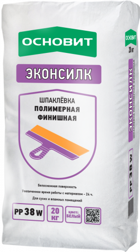 Фото «Шпаклевка полимерная финишная Основит РР38 W Эконсилк белая 20 кг» в Санкт-Петербурге