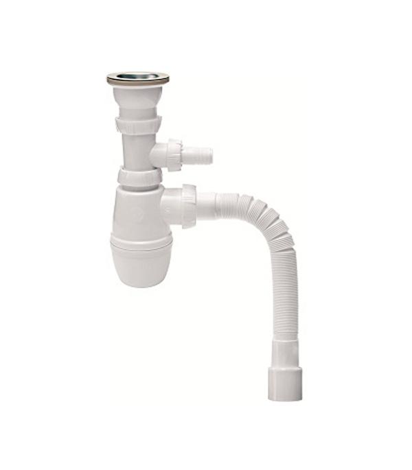 Сифон для мойки с выпуском 1 1/2\"х40 мм отводом и гофротрубой 40х40/50 ...?