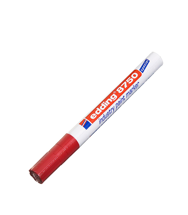 Перманентный маркер Edding 8750 красный для промышленной графики 2-4 мм
