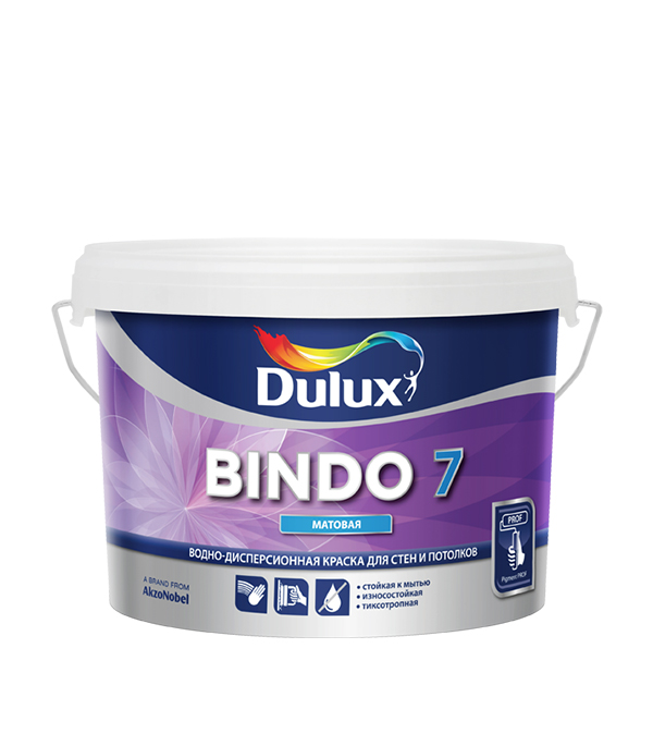 Краска в/д Dulux Bindo 7 основа BC матовая 2.5 л