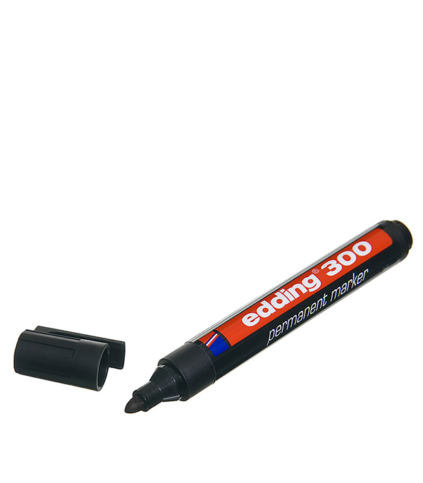 Перманентный маркер Edding 300 черный 1,5-3 мм
