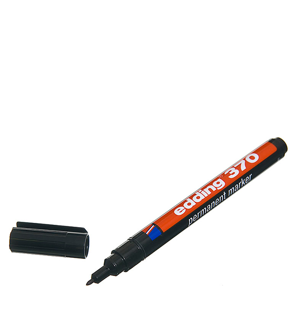 Перманентный маркер Edding 370 черный 1 мм