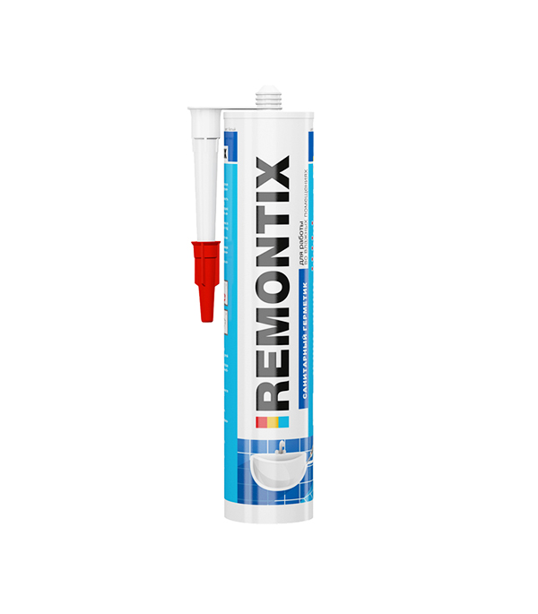 Герметик силиконовый Remontix S санитарный 310 мл белый